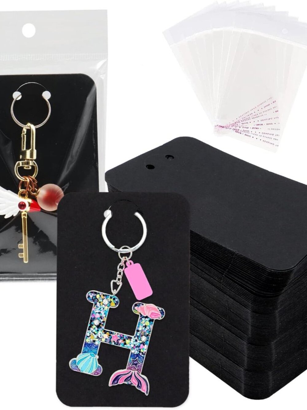 100 PCS Keychain Display Cards
